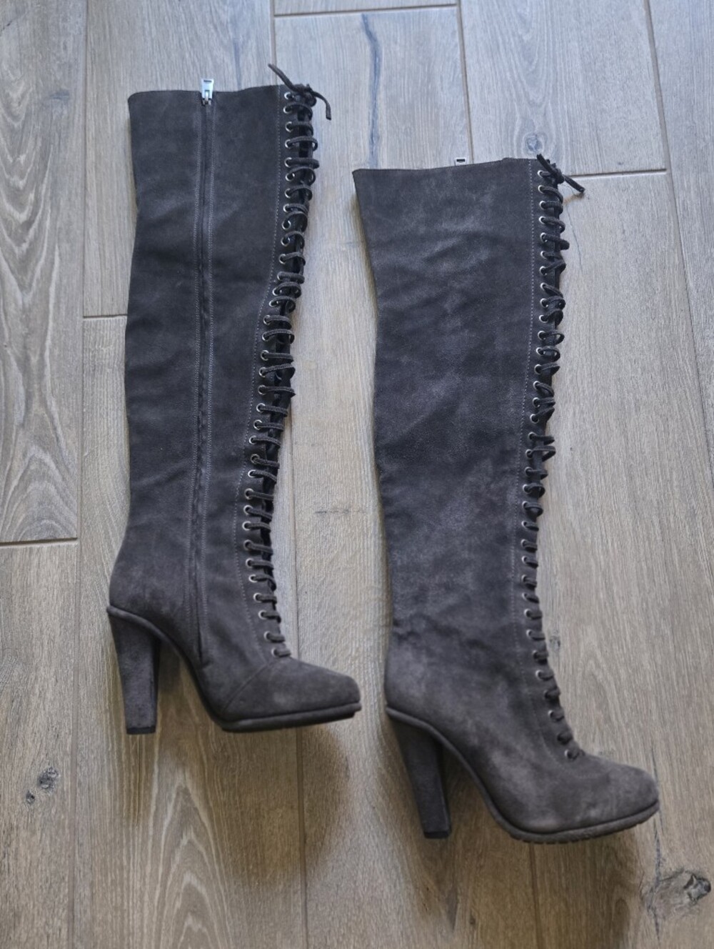 All Saints Stepney Over-the-Knee Suede Boots